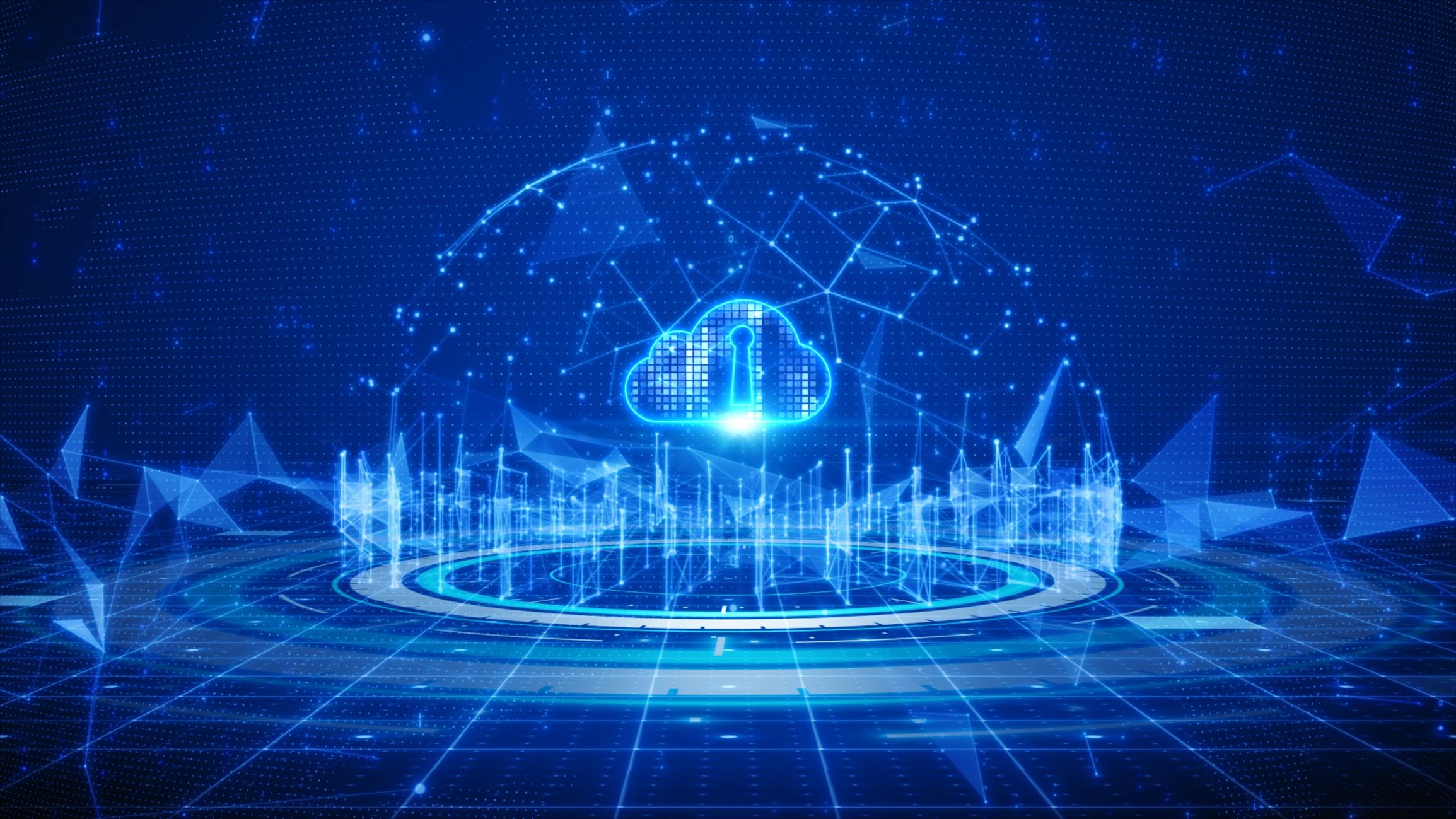 Digital data network connection cloud computing and global communication. 5g high speed connection data analysis. Technology data binary code network conveying connectivity on a blue background. (Digital data network connection cloud computing and glo